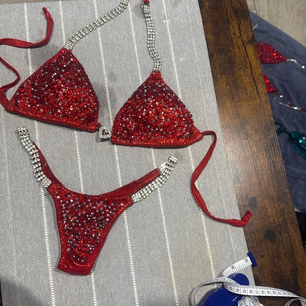 Gorgeous Red Competition Bikini NPC
